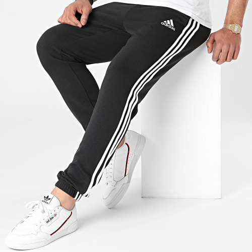 Pantalon Jogging A Bandes Essentials French Terry Tapered GK8829 Noir