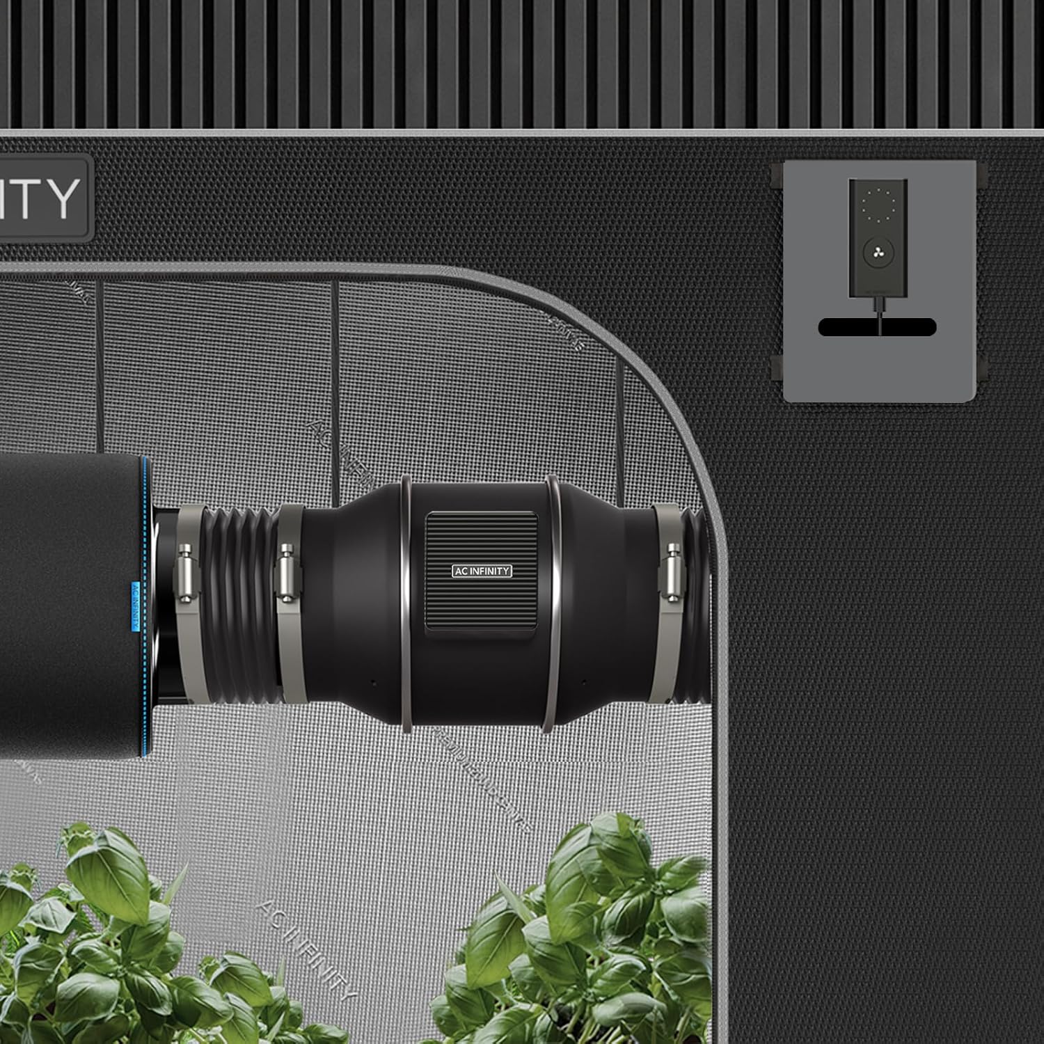 AC Infinity CLOUDLINE PRO S4 – Leises Inline-Lüftersystem 100 mm mit Drehzahlregler, EC-Motor, für Grow-Zelte und Hydroponik