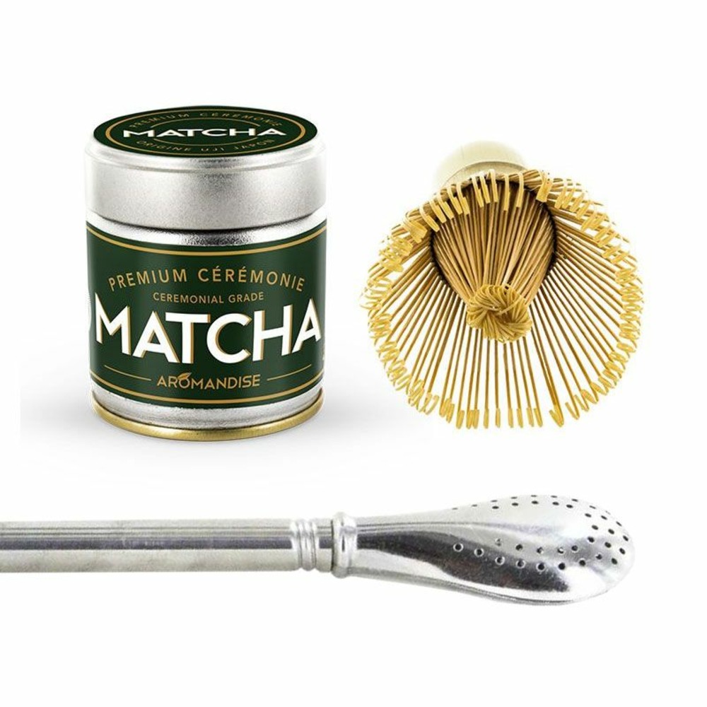 Coffret découverte du thé matcha + paille inox avec filtre