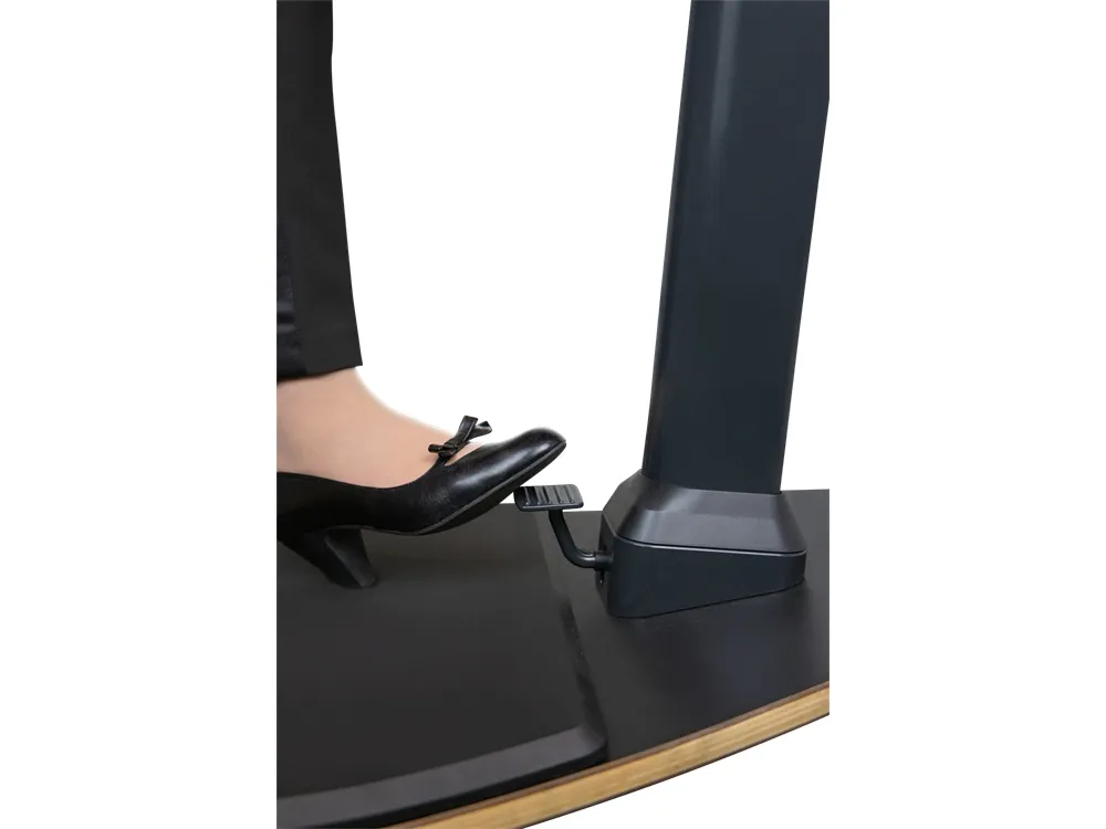 DELTACO Office Premium - Læretaburet - ergonomisk - kurvet kant - polyurethanskum - sort