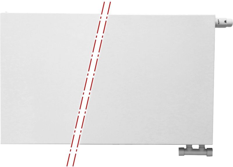 Oppio - Paneelradiator Compact 6 - Wit - 40x140 cm - 2258 Watt