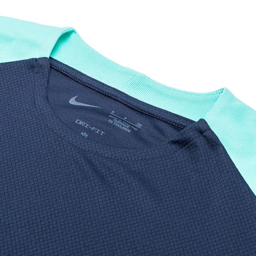 Nike T-shirt d'Entraînement Dri-FIT Strike 24 - Bleu Foncé/Turquoise/Blanc Femme
