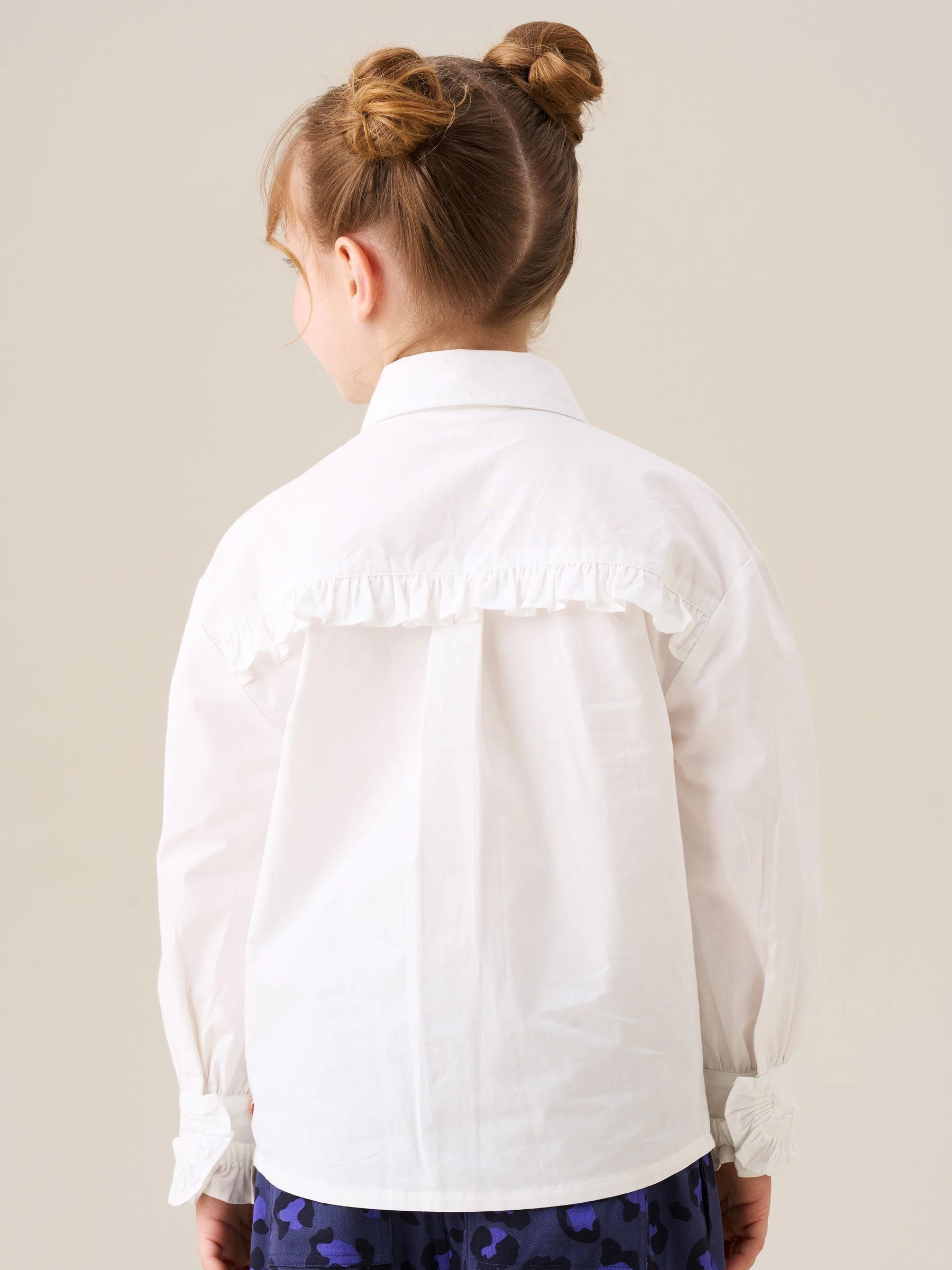 Angel & Rocket Adelle Frill Heart Print Shirt