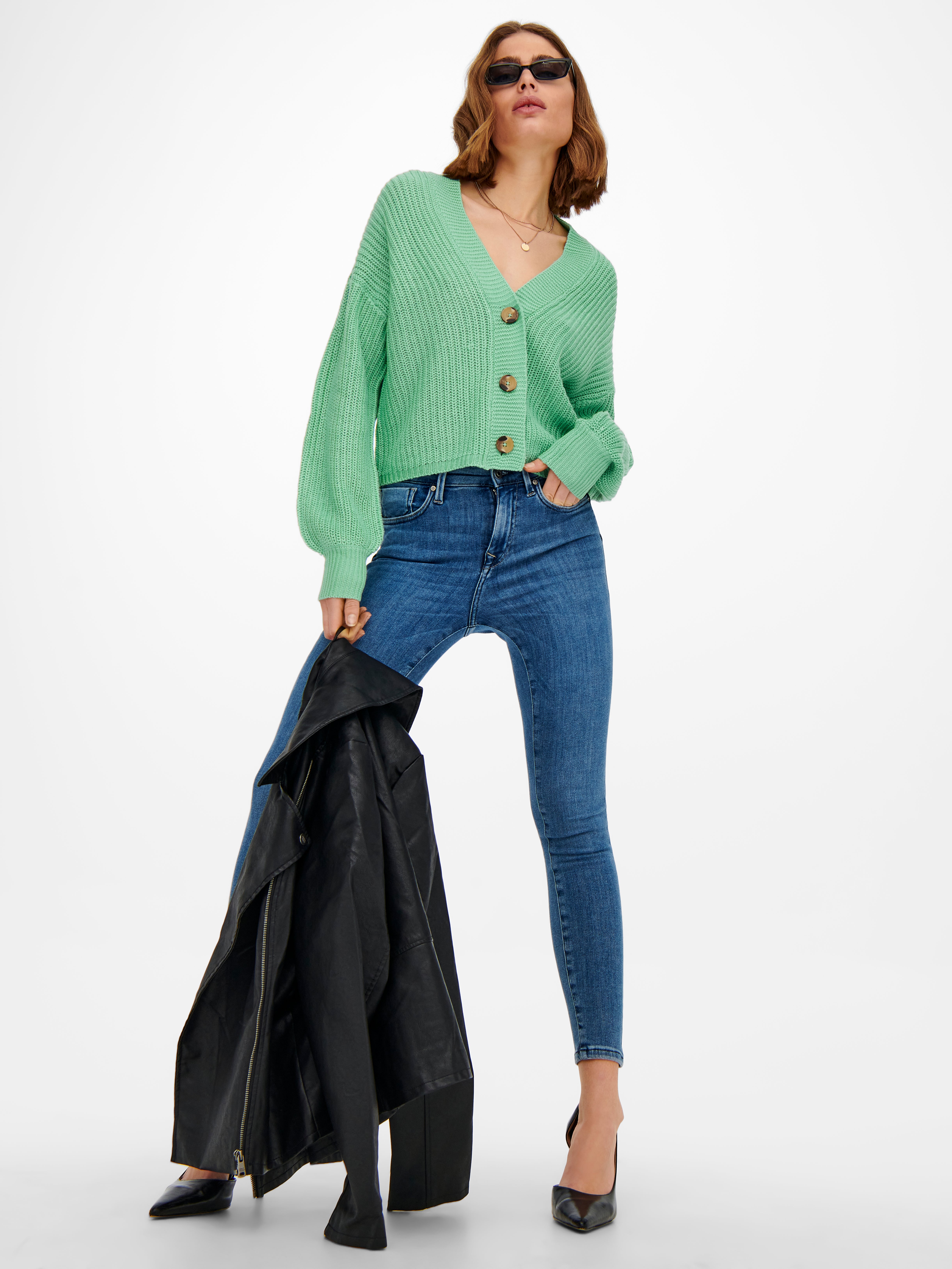 ONLKAROL Strickjacke Creme De Menthe
