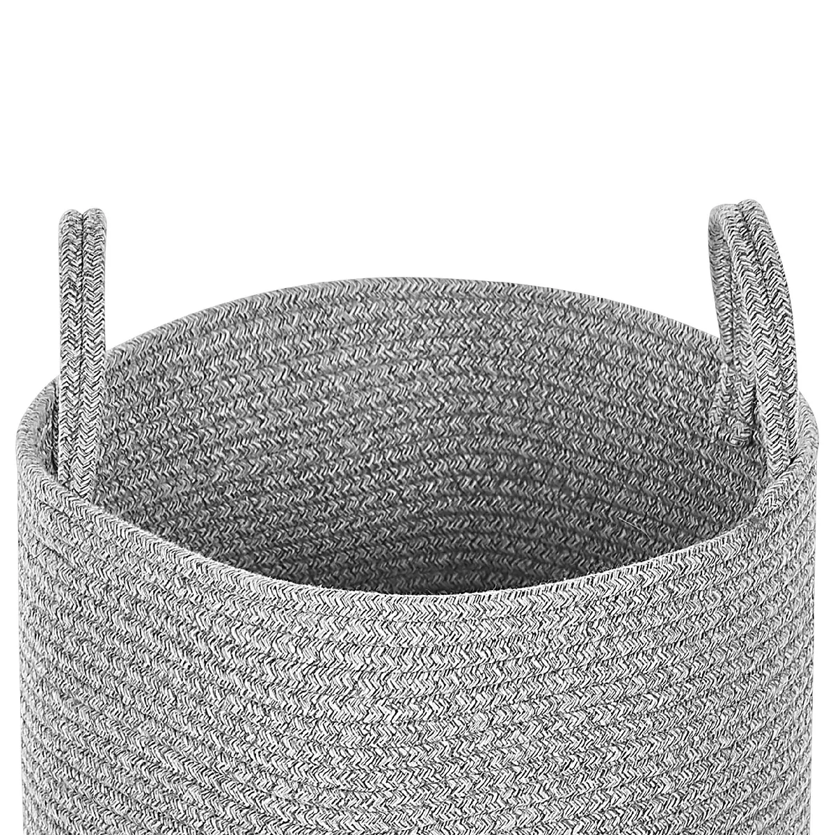 Beliani SARYK - Lot de 2 paniers en coton gris