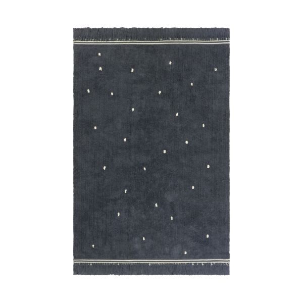 Tapis Petit Emily Dot Vloerkleed Antracite 170 x 120 cm