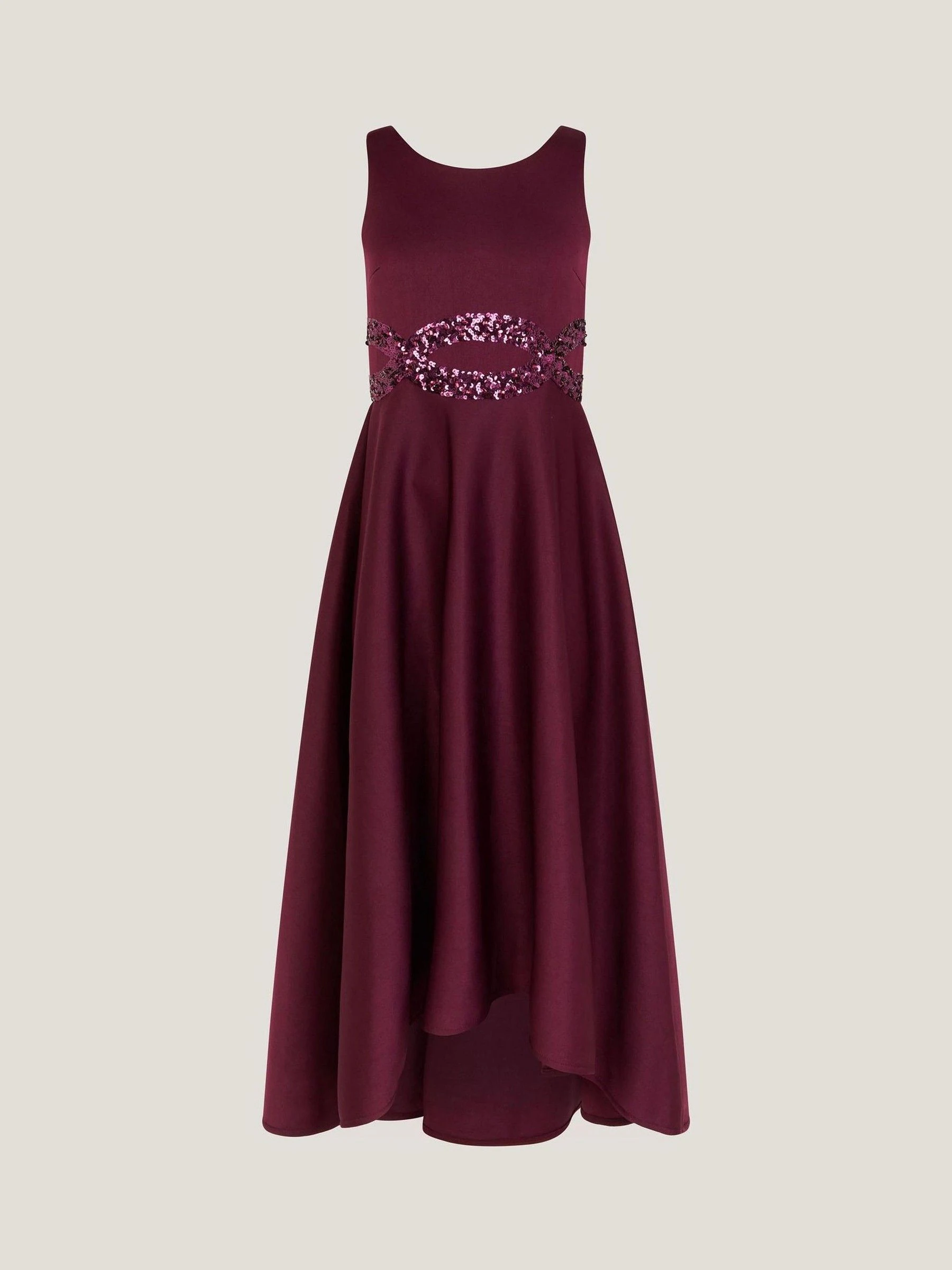 Rood - Monsoon Sleeveless Sequin Prom Dress