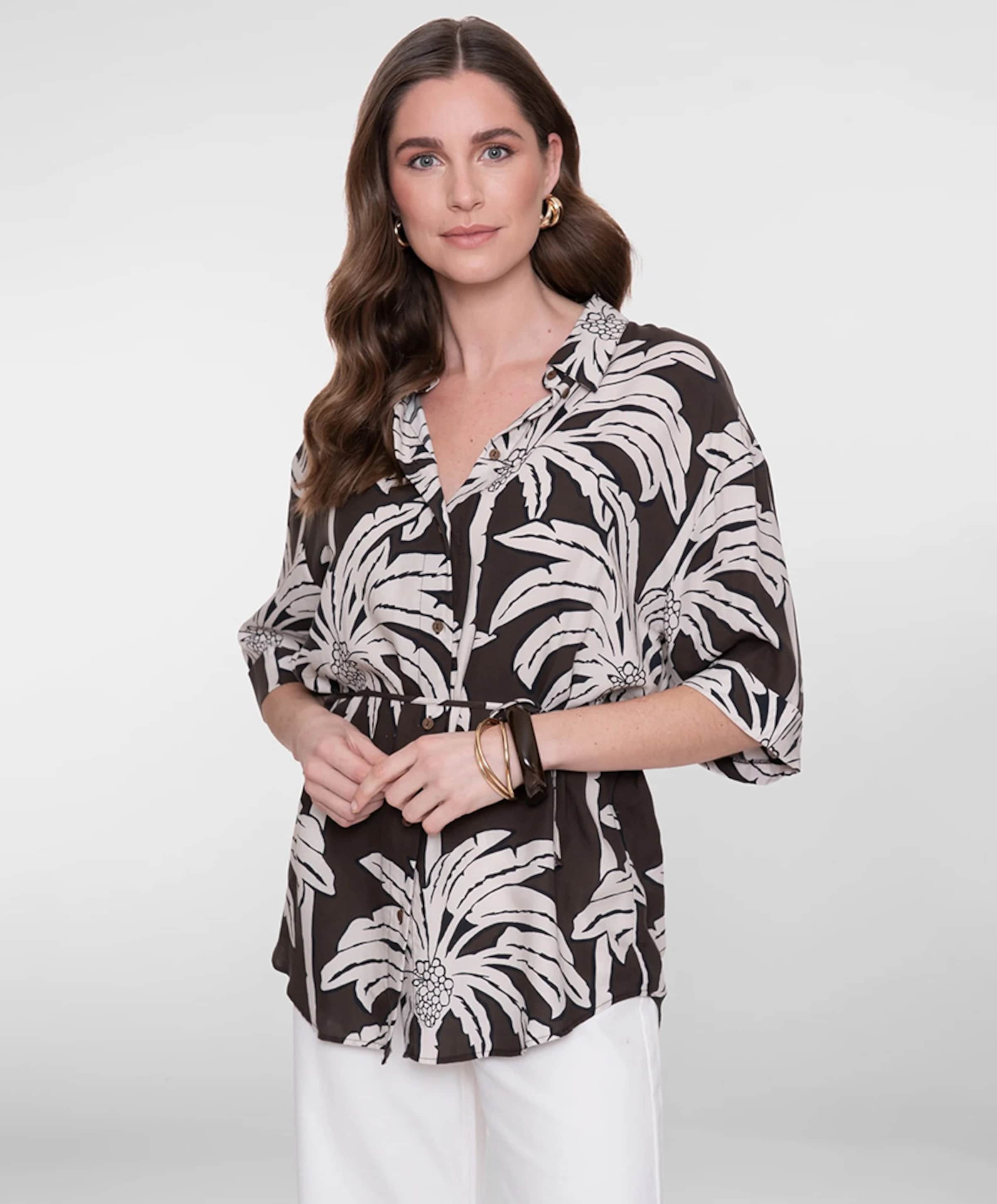 Geisha Dames blouse bruin