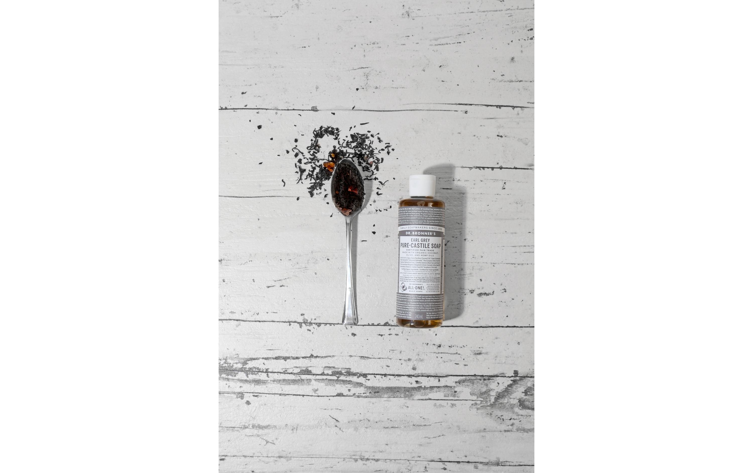 Flüssigseife 18 in 1 Earl Grey 240 mlReine Naturseife mit dem süssen Duft von Pfirsich und frischer Bergamotte