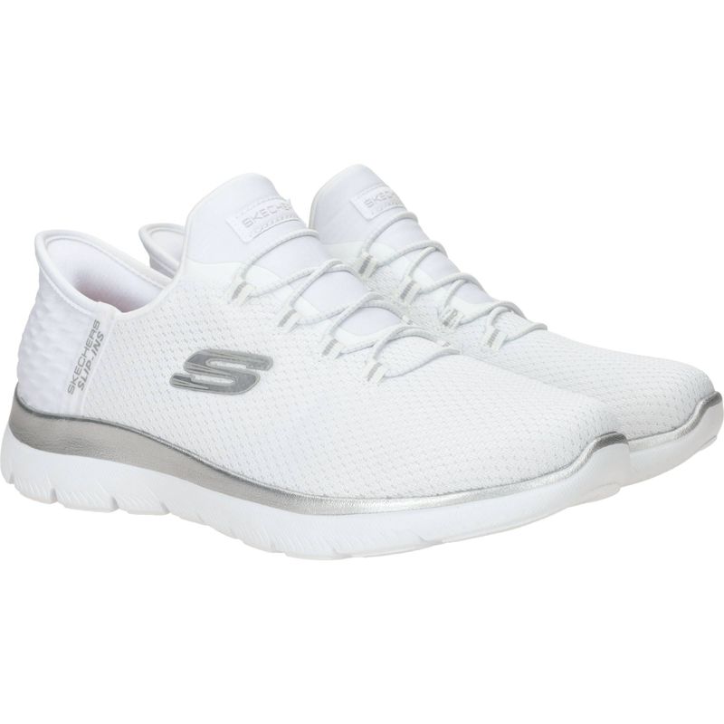 Skechers Slip-Ins Summits Classy Night Sneakers Wit Dames