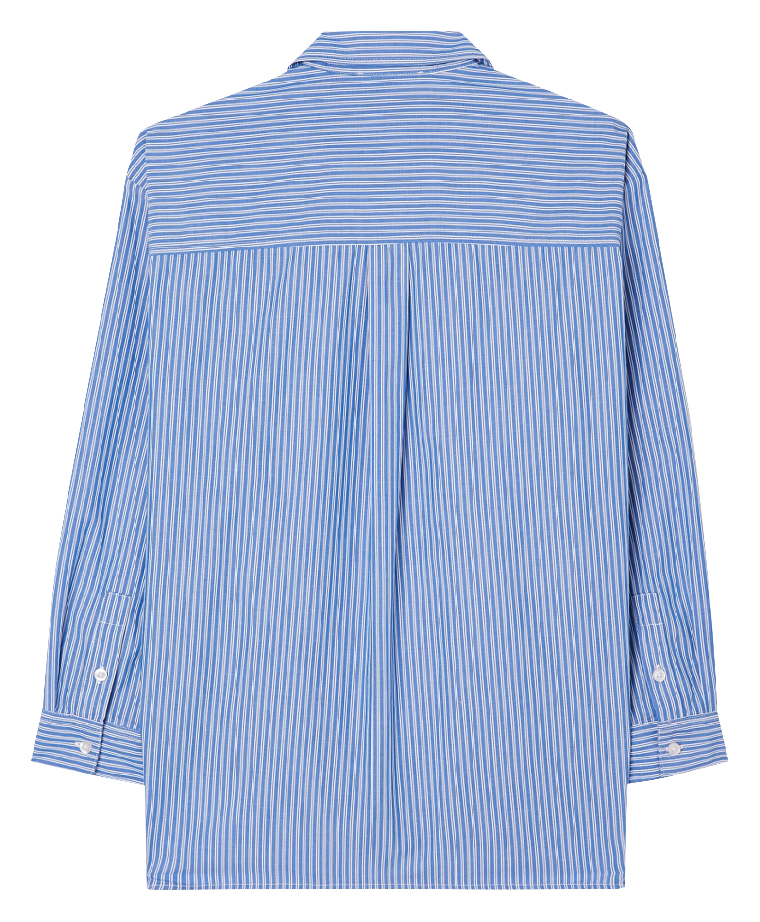 ZATYBAY - Chemise droite rayée en coton | Bleu
