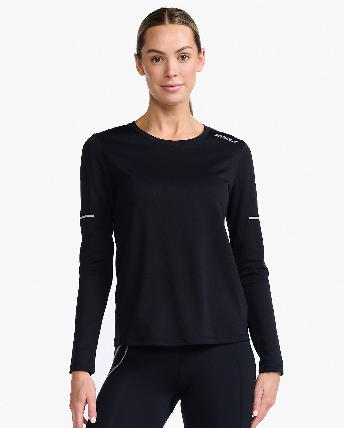2XU Aero Long Sleeve Black\Silver Reflective