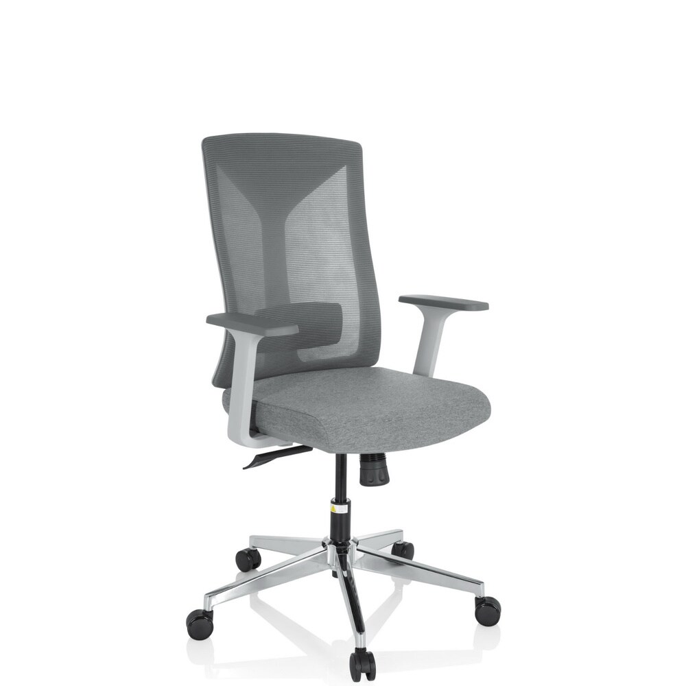 Profi Bürostuhl HALIFAX Stoff/Netzstoff mit Armlehnen hjh OFFICE