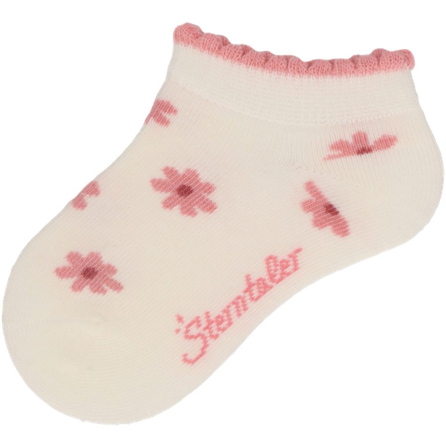 Sterntaler Sneaker-Socken 3er Blumen ecru
