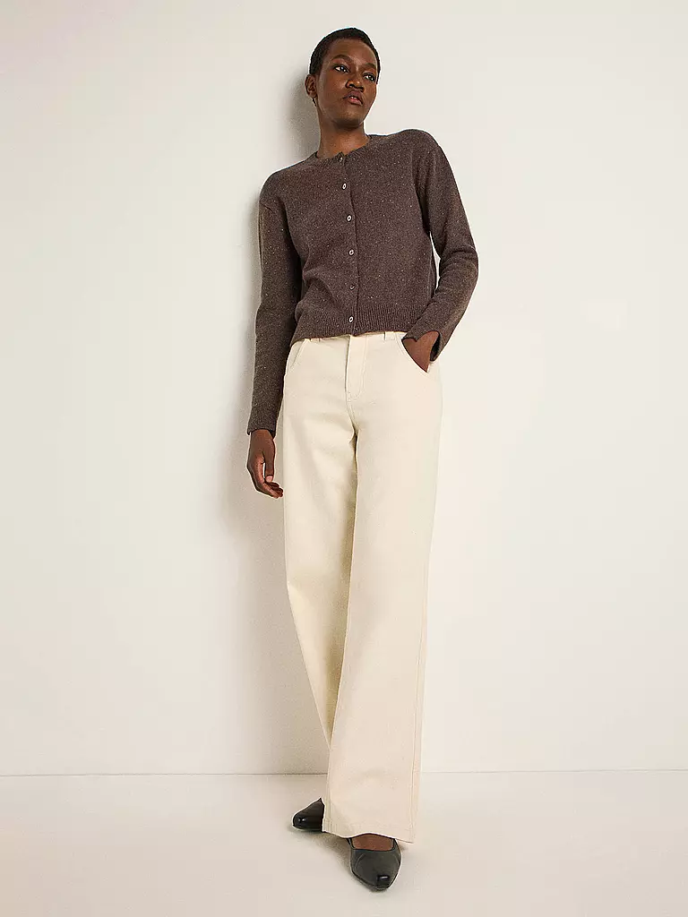 LANIUS Strickjacke Boxy Fit braun