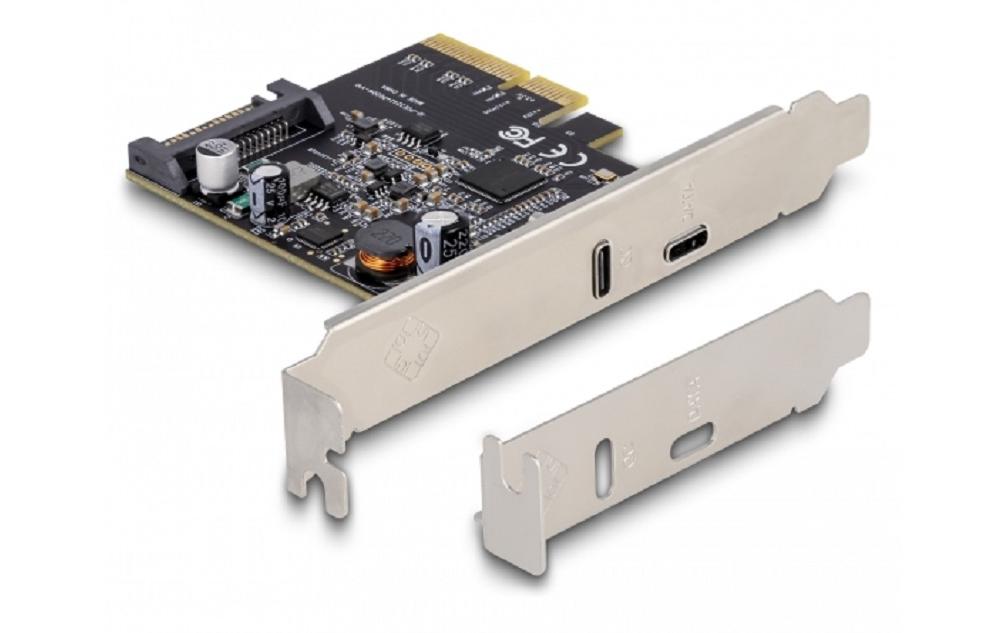 PCI-Express-Karte 90074 2x USB Typ-C1x USB-C PD, 1x USB-C 3.2 Gen. 2 x 2 20 Gbps