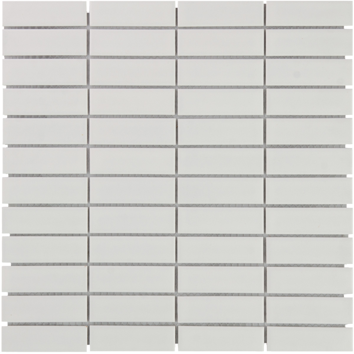 Tegelsample: The Mosaic Factory Paris mozaïek tegels 30x30 rechthoek wit mat