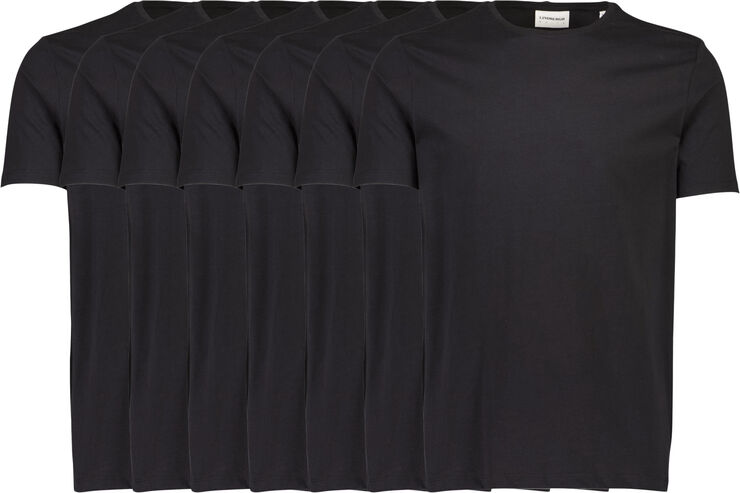 Lindbergh Basic o-neck tee S/S 7 pack Sort