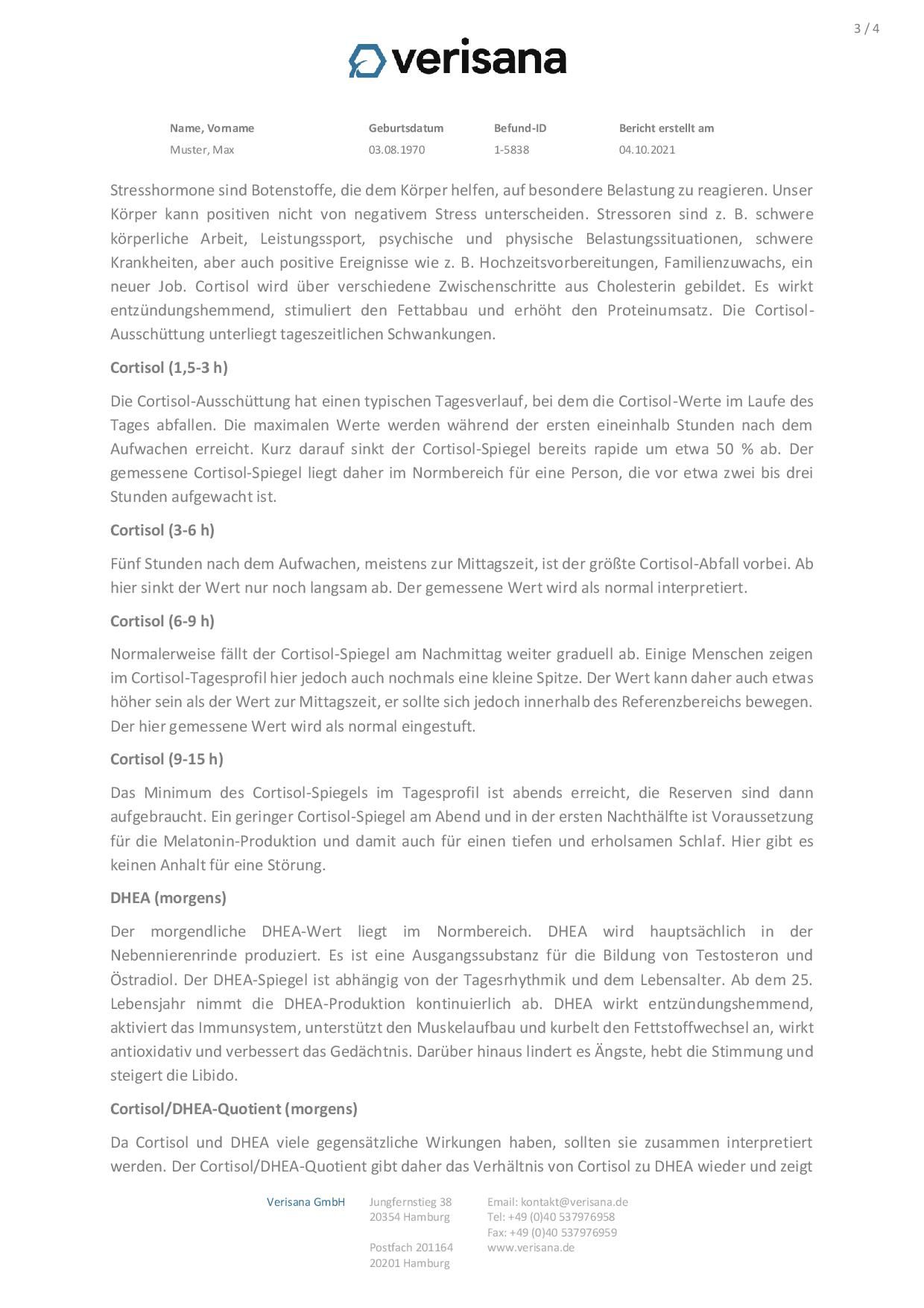 Verisana Hormongesamtstatus