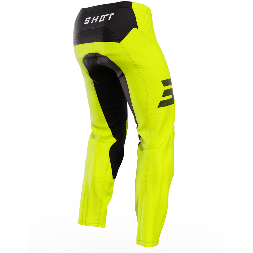 Shot - Pantalon Draw Escape Jaune fluo / Noir