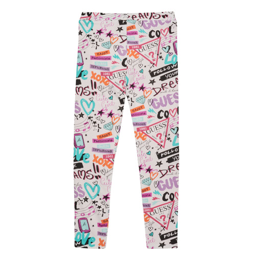 Guess - COTTON STRETCH REVERSIBLE - Orange / Blanc