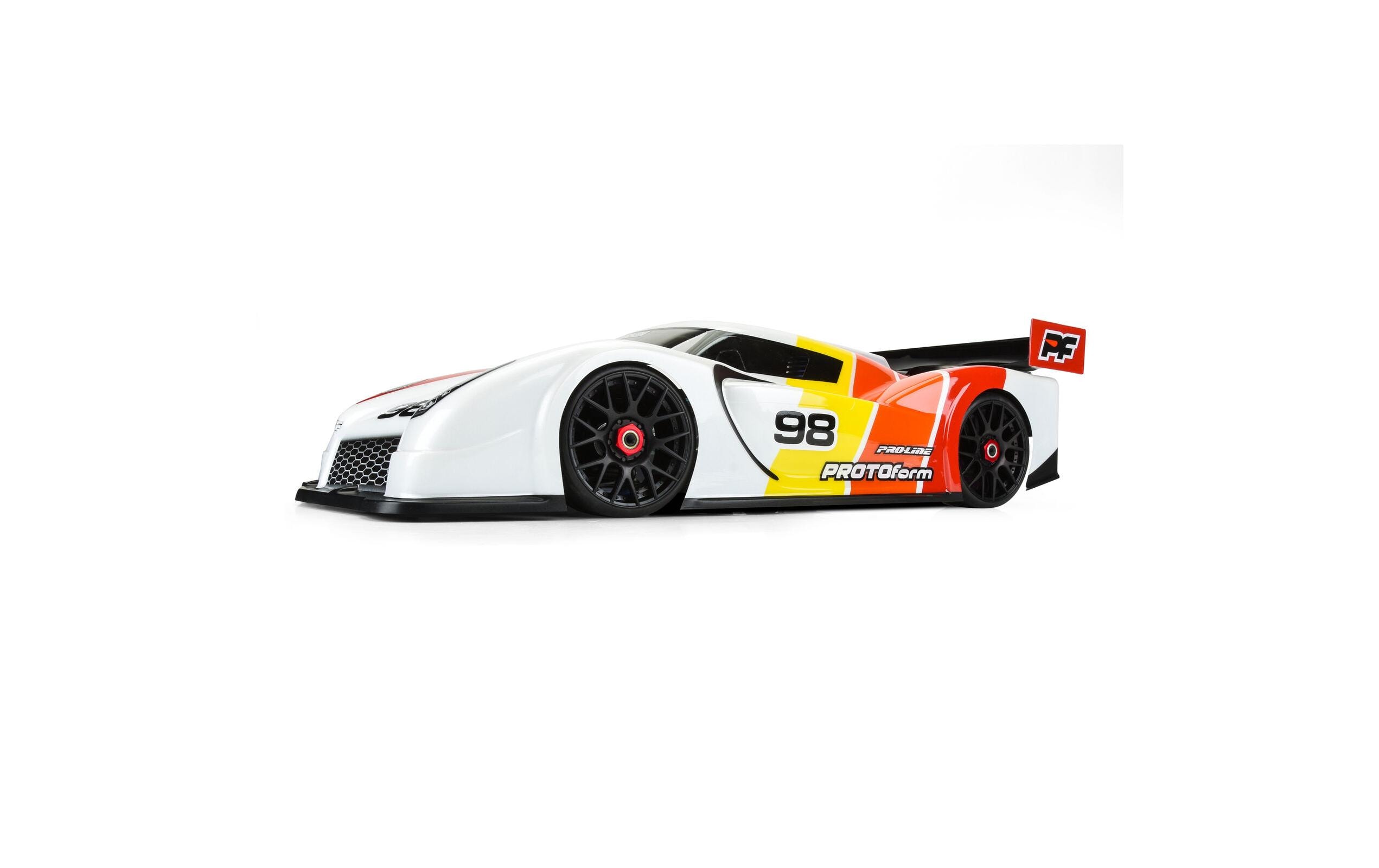 Karosserie Hyper-SS Regular Weight unlackiert, 1:8 GTHypercar Karosserie für 1:8 Onroad Modelle