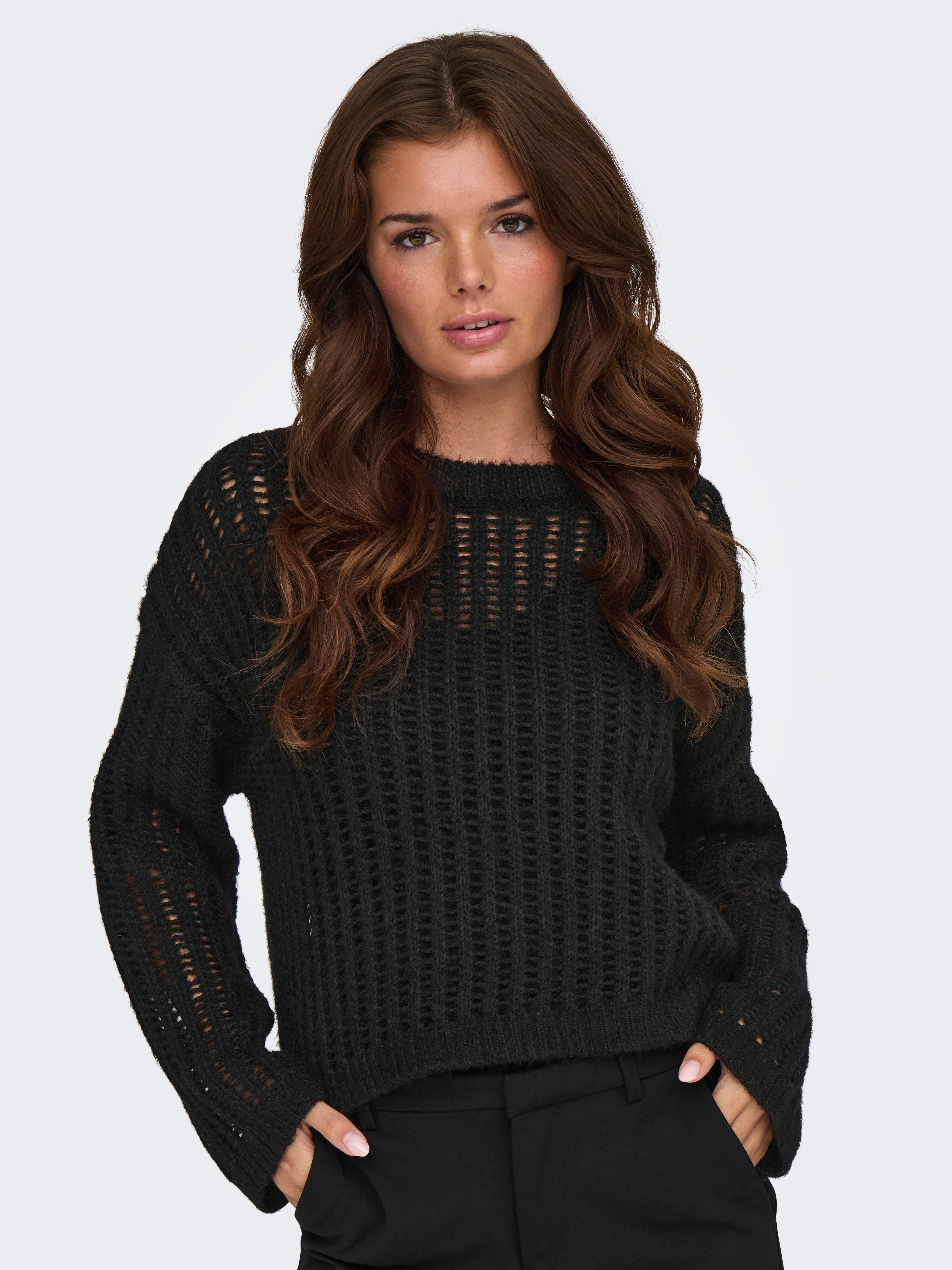 ONLMAJA Strickpullover Black
