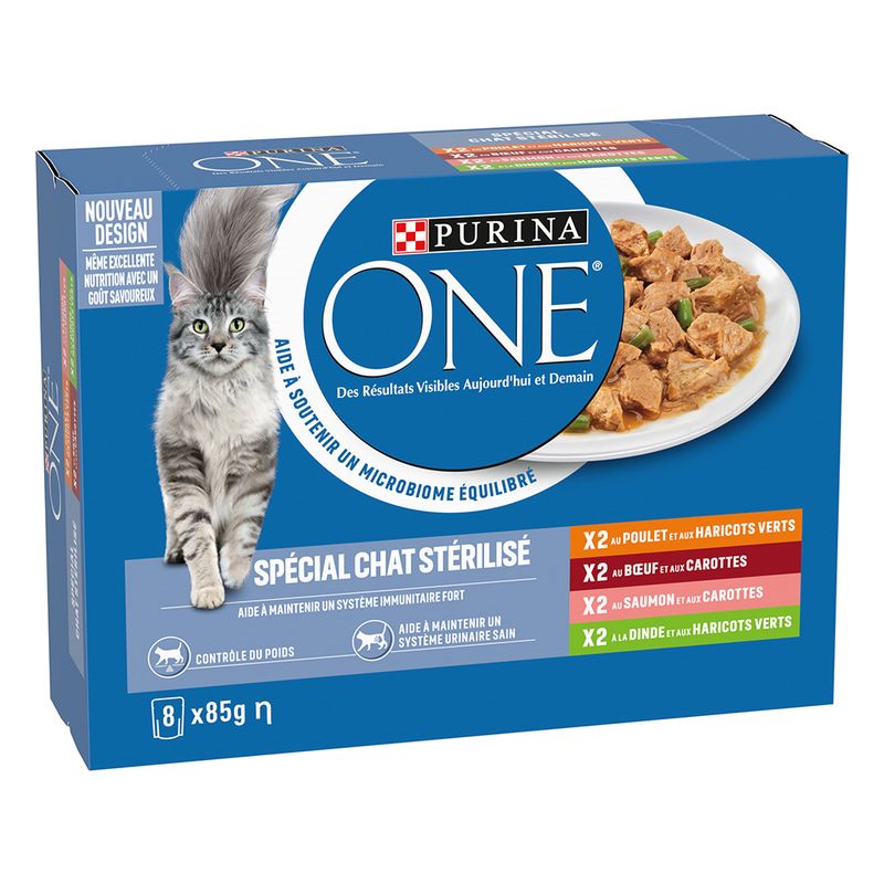 Lot mixte PURINA ONE 8 x 85 g