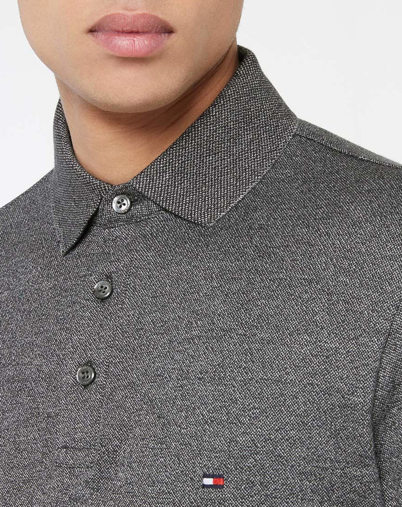 Tommy Hilfiger Polo 1985 mouliné gris anthracite