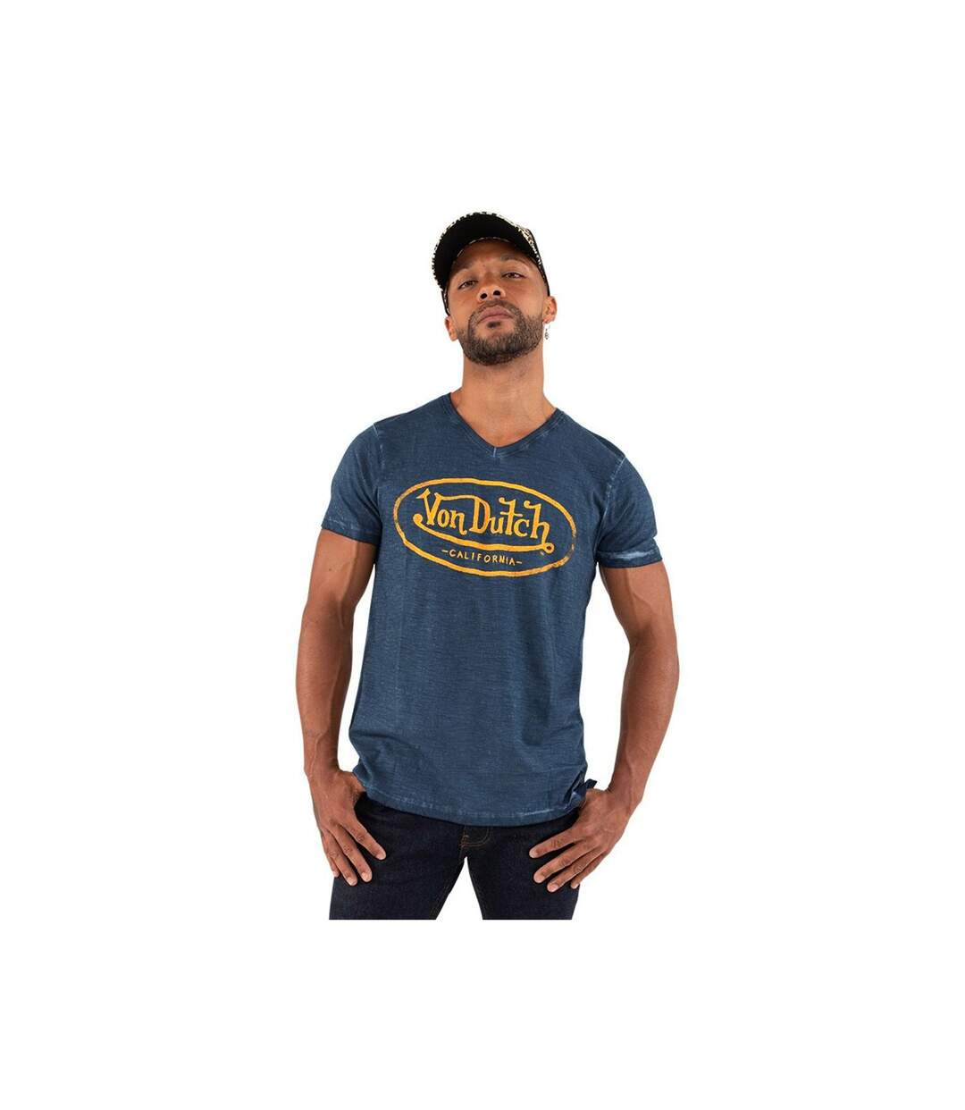T-shirt col V homme en coton Tyron