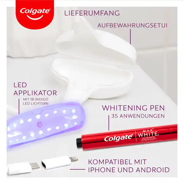 Max White Ultimate LED-Whitening-Kit inkl. KomfortFit-Adapter
