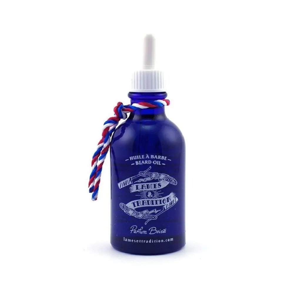 Lames et Tradition - Huile à Barbe Parfum Boisé- Huile pour barbe