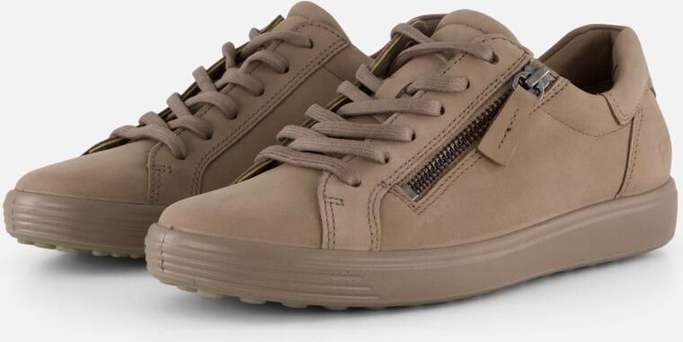 ECCO -art-490553 60418-taupe-dames-veter rits-nubuck