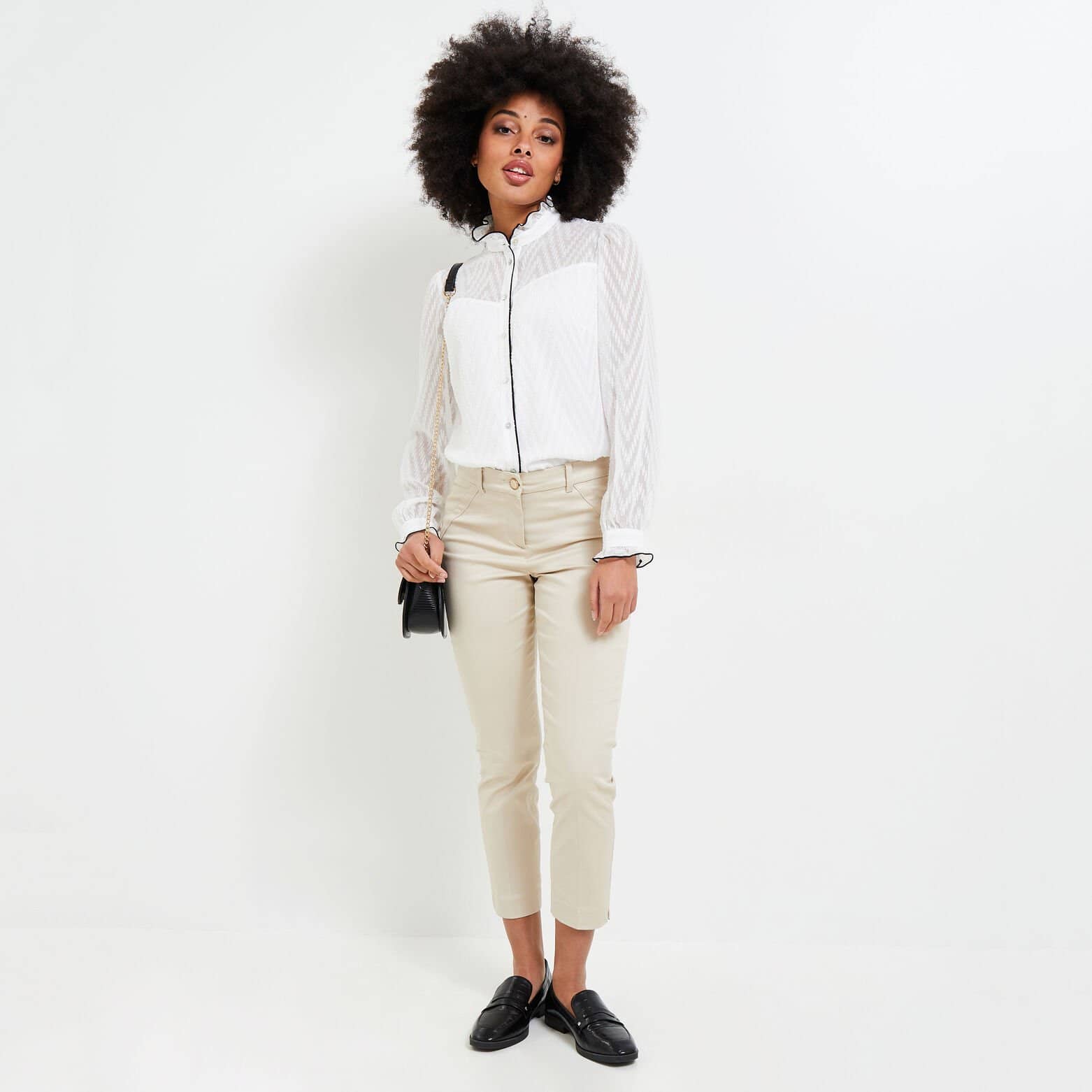 Blouse volantée femme