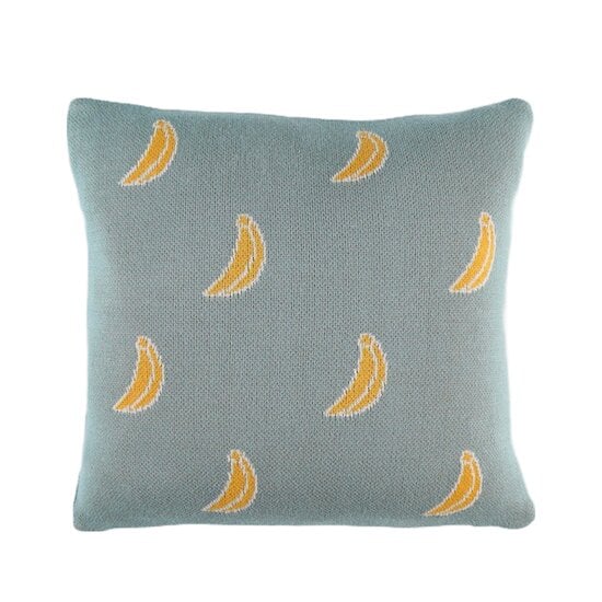 Tiga, Stegi & Ops Coussin tricot en jacquard BIO   Vert        de               Noukies