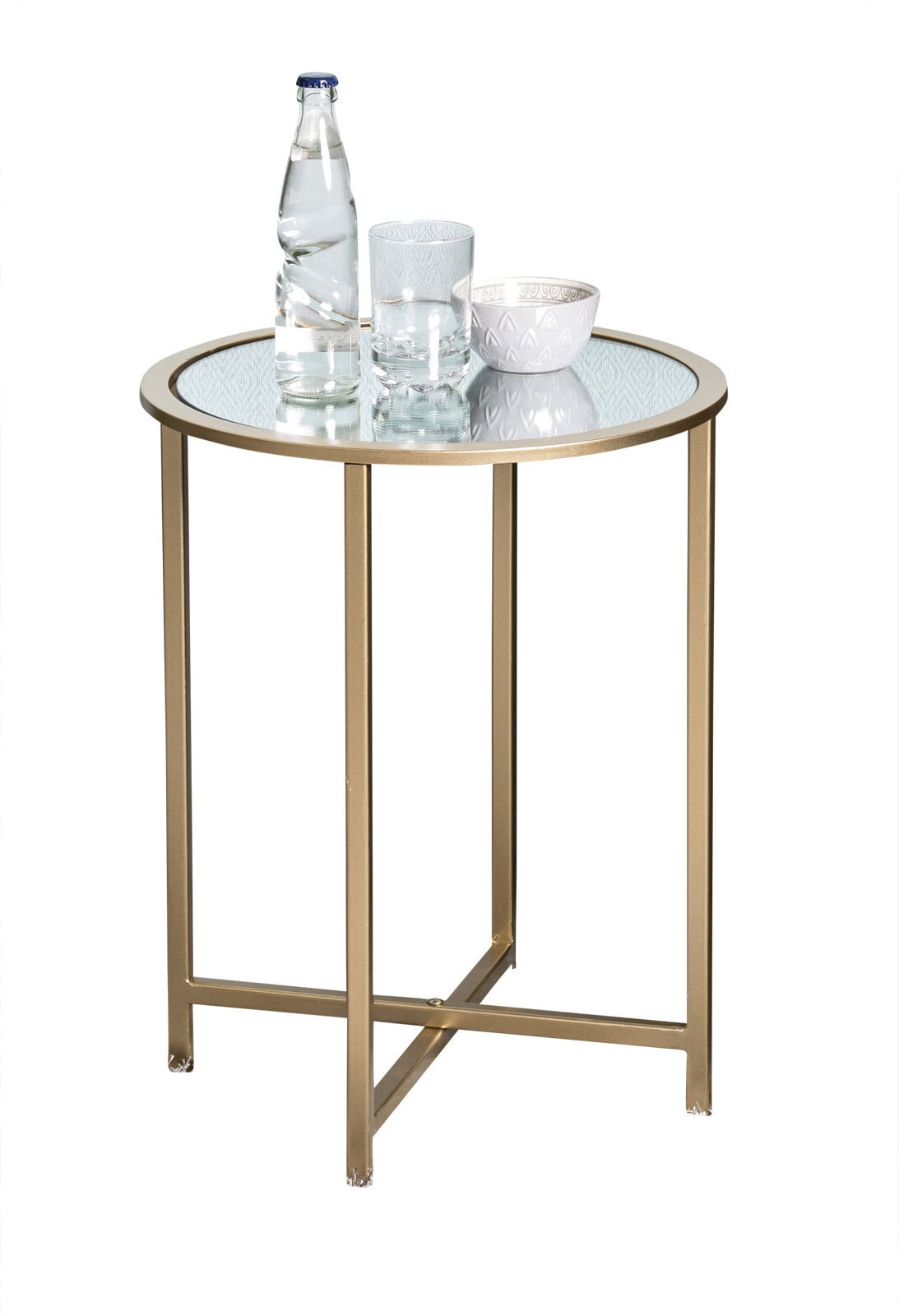 Beistelltisch LAGOS 39 x 53 cm goldfarbig