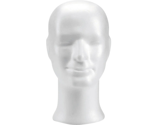 Piepschuimhoofd van een jongen, 28 cm