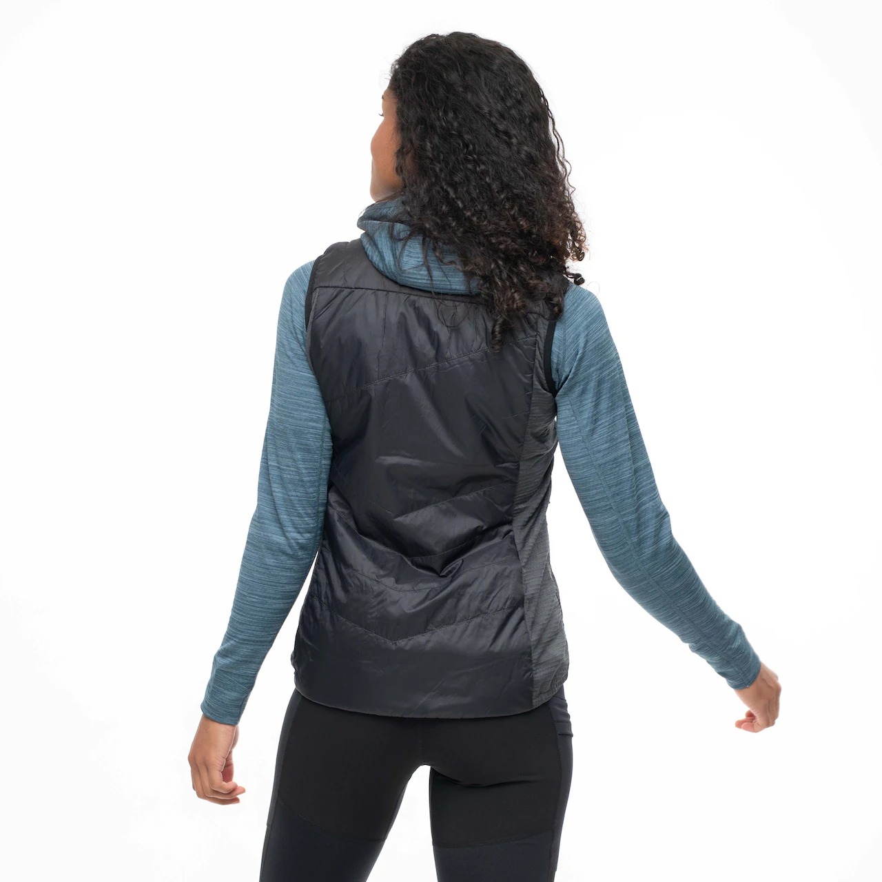 Rabot Insulated Hybrid Vest Dame Black/Solid Charcoal