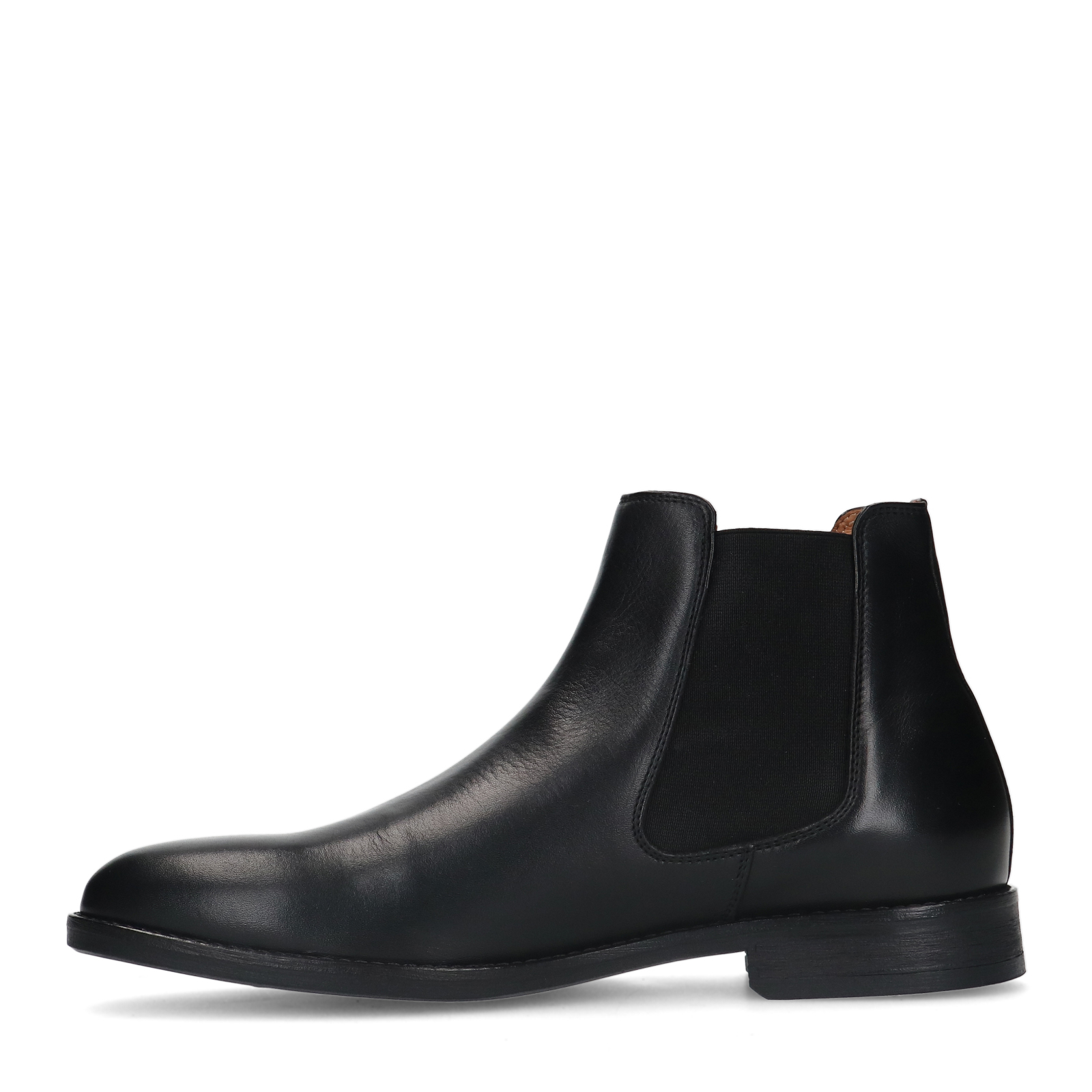 Zwarte leren chelsea boots