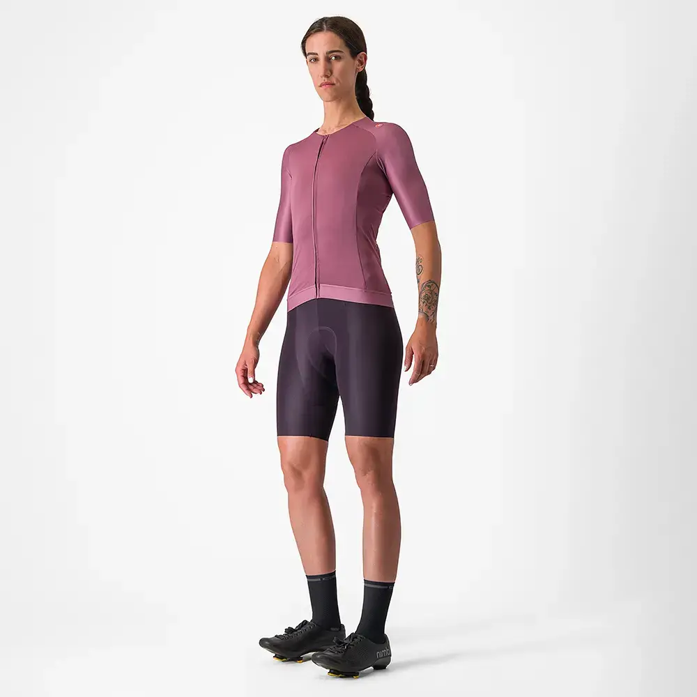 Castelli Aero Pro 7.0 Fietsshirt Korte Mouwen Paars Dames