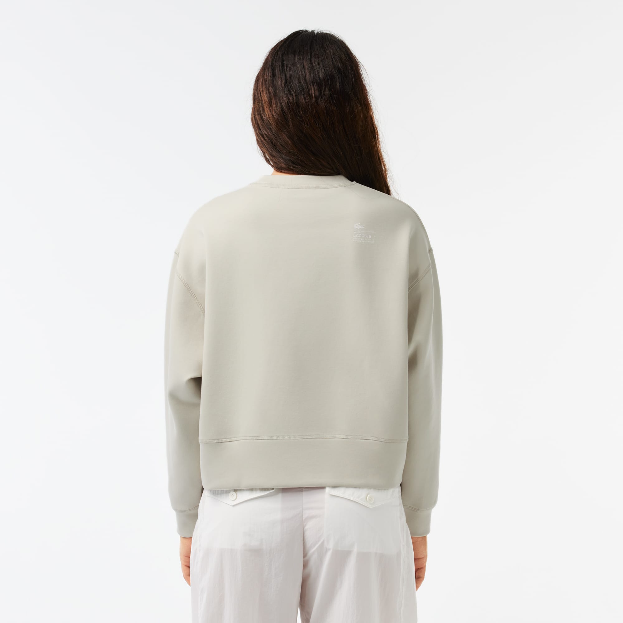 Sweatshirt Jogger femme Lacoste imprimé au dos Sweatshirts - Beige - Lacoste - Femme