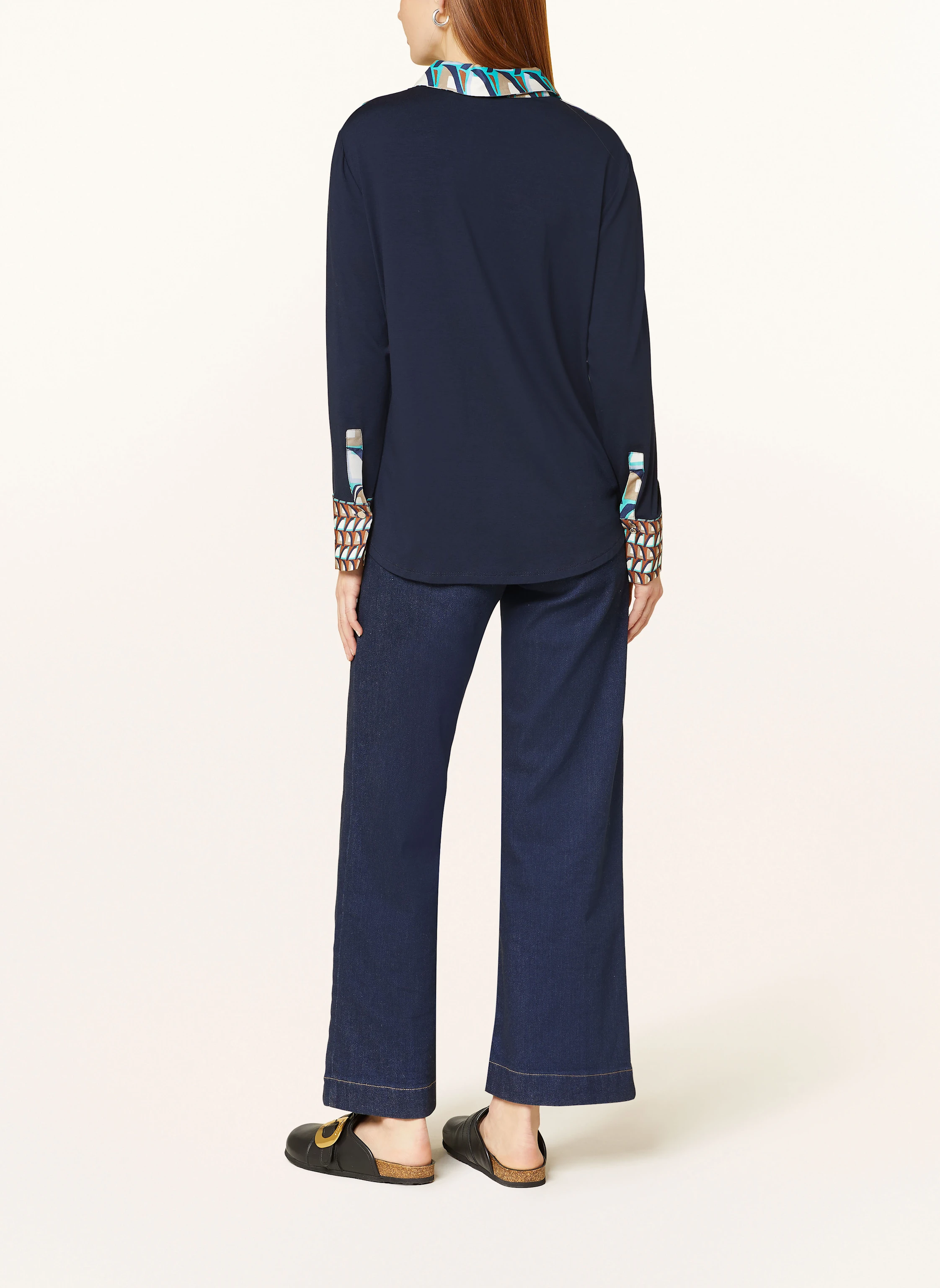 ELENA MIRO Blusenshirt im Materialmix