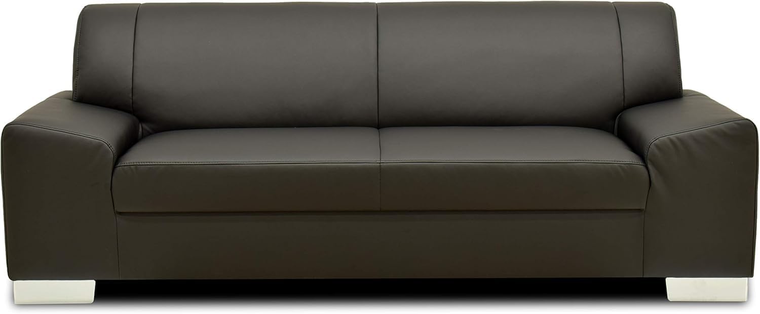 DOMO. collection Sofa Alisson, 3er Couch, 3-Sitzer, 3er Garnitur, Polstergarnitur 199 x 83 x 75 cm (BxTxH), in schwarz