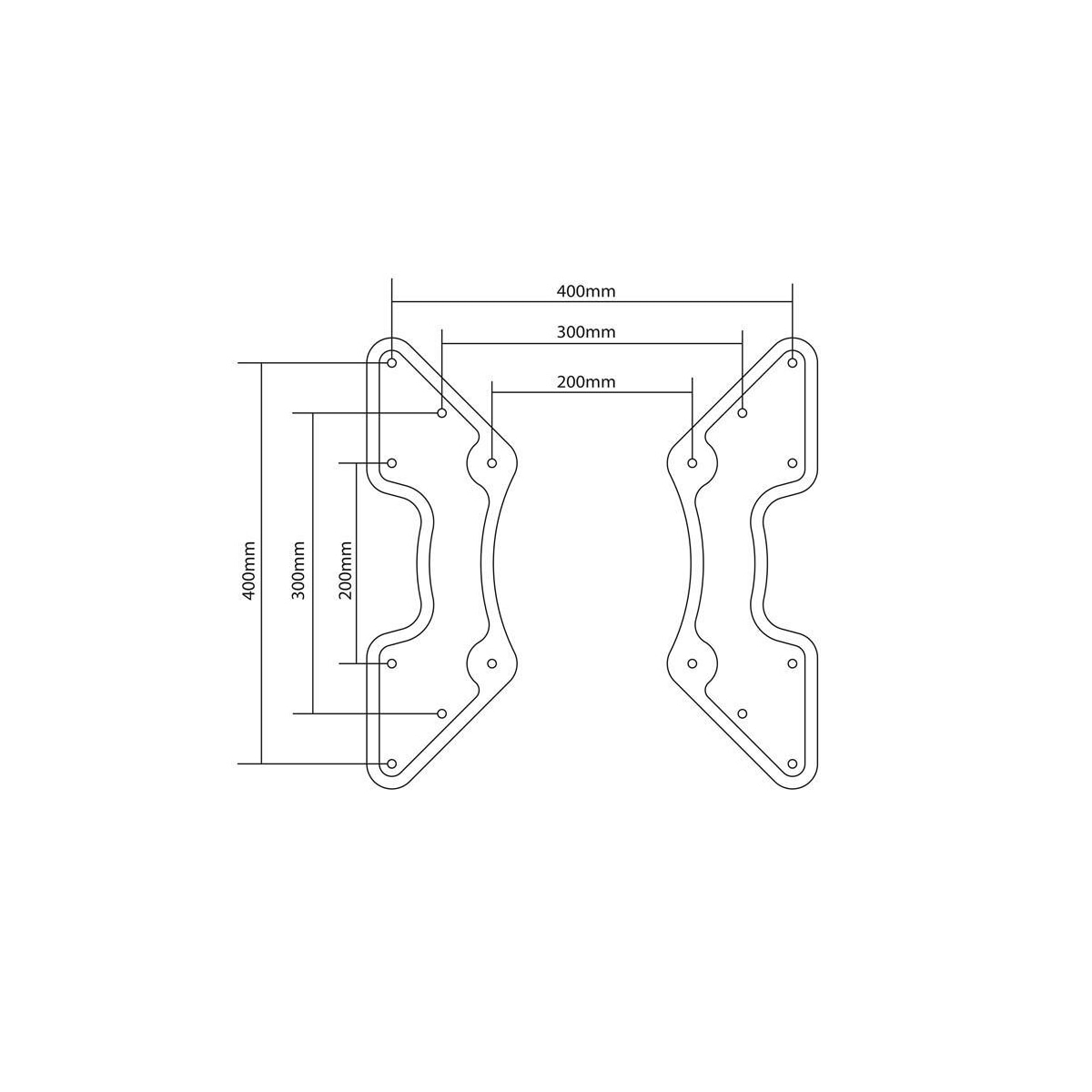 Goobay VESA-adapter for TV-veggfeste