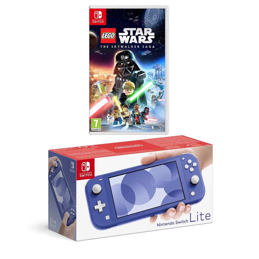 Nintendo Switch Lite (Blau) & LEGO Star Wars: Die Skywalker Saga
