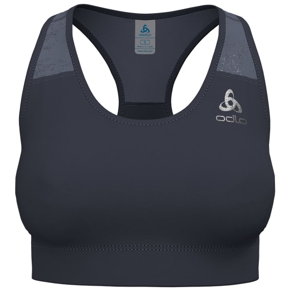 Brassière running ODLO ESSENTIAL PRINT BRALETTE W INDIA INK/FOLKSTONE GRAY