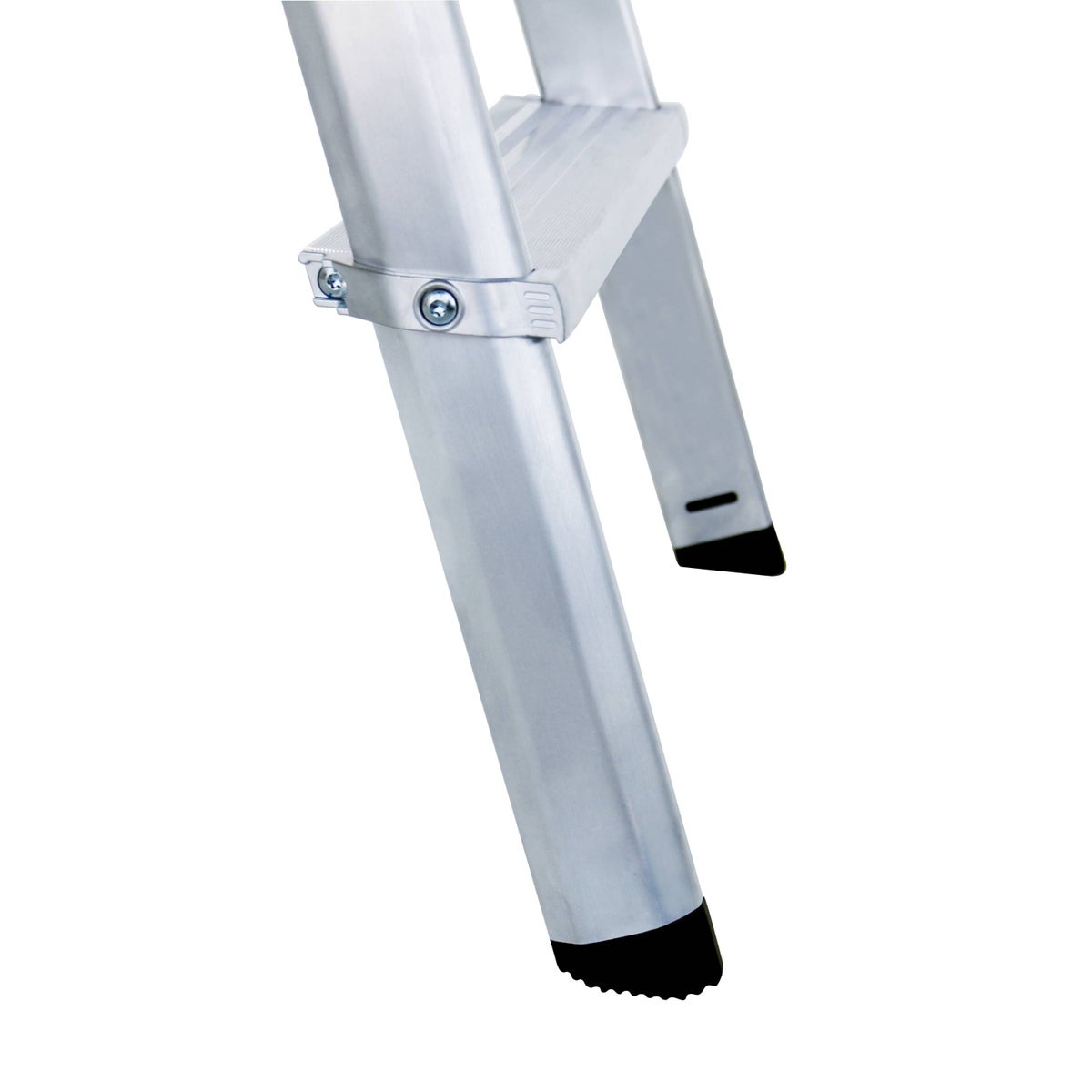 PROREGAL ML Trapladder, enkelzijdig toegankelijk, geanodiseerd aluminium, 3 treden