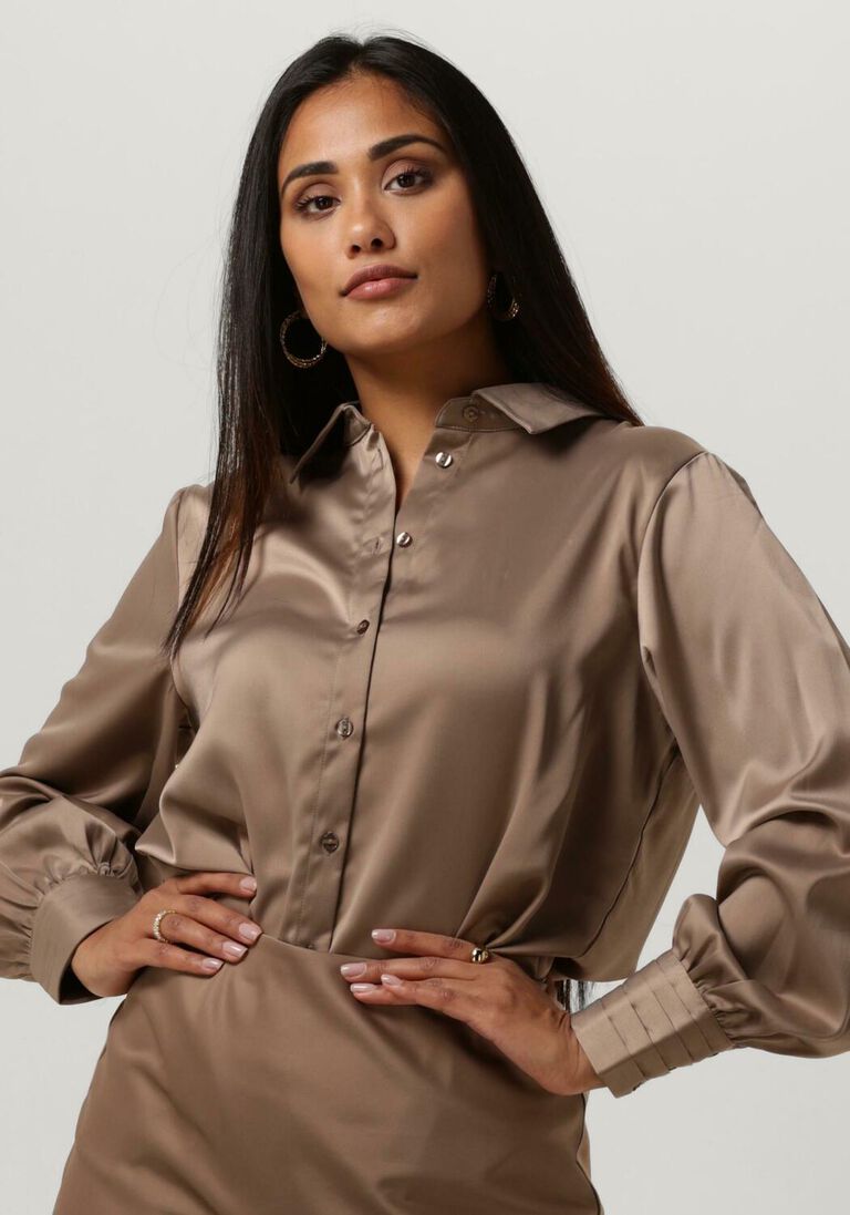 Y.A.S. taupe y.a.s. blouse yaspella ls shirt s.