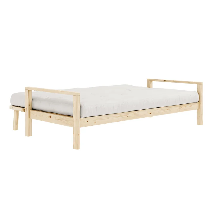 Karup Design - Knob Schlafsofa 130 x 190 cm, Kiefer natur / grau (746)