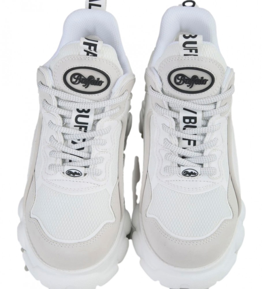 Buffalo Zapatillas CLD Chai Street baixo branco, bege -Altura plataforma: 5cm-